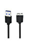 كابل USB 3.0 بطول 10 سم، من النوع A إلى Micro B، عالي السرعة لنقل البيانات يصل إلى 5 جيجابت في الثانية، للاستخدام الخارجي المحمول - 5
