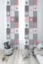 BABY AND KIDS ROOM Soft Star and Heart Patterned 2 Wing Background Curtain