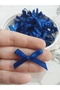 50 Pieces Black Tiny 3.5X 4 cm Ribbon Bow Gift Ornament - 6