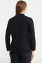 Buttoned Wool Knitwear Cardigan with Pocket Detail - Black - 5