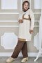 Women's Suspender Accessory Detail and Combined Teseture Tunic