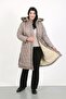 Women's Mink Long Jessica Quilted Large Size Coat - 2
