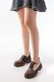 868-754 Brown Garni Laced Daily High-Sole Loafer Shoes - 2