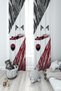 Baby and Children's Room F1 Formula Patterned Two Wing Background Curtain Mkt-371