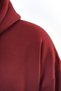 Unisex Oversize Zippered Hooded Sweatshirt – Claret Red - 5