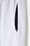 Girl's Gray Elastic Waist Zippered Pocket School Sweatpants 16270 - 3