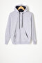 Gray Three Thread Rose Gold Hooded Children's Cardigan 16765