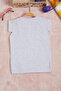 Gray Rainbow Embroidered Girls' T-Shirt 15567 - 3