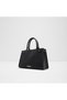 Women's Black Satchel Bag Handbag With 3 Compartments - 2