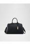 Women's Black Satchel Bag Handbag With Single Compartment