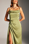 Violet KHAKI Strappy Draped Dress - 4