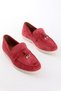 Lou Burgundy Suede Genuine Suede Women's Casual Shoes - 5