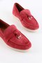 Lou Burgundy Suede Genuine Suede Women's Casual Shoes - 3