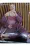 French Velvet 3 Piece Pajama Set Powder