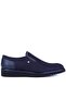 - Navy Blue Nubuck Genuine Leather Men's Casual Shoes 7105 - 6946