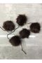 Pompom 4 Cm Set of 5 Brown - 3