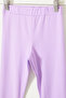 Girl's Lycra 2-Piece Plain Tights Black-Lilac 18119 - 2