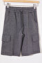 Anthracite Cargo Pocket Boys' Shorts with Elastic Waist 18801 - 2