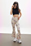 Cream Heart Patterned Spanish Leg Girl's Tights 18190 - 3