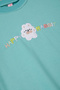 Green Rabbit Embroidered Lettering Girl's Sweatshirt 16948 - 2