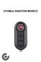 Fiat Compatible 500, Doblo, Fiorino, Punto, Ducato, Bravo, Panda Gold Edge Tpu Key Case Cover (Black) - 2