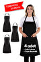 4 Simple Adjustable Strap Kitchen Aprons