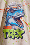 طقم شورت للأولاد مطبوع عليه كريم T-rex 18709 - 3