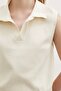 Turquoise Polo Neck Sweater Cream - 5
