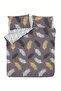 Double Olivia Duvet Cover Set - Easy to Iron, Gold-Grey - 2