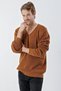 Men's Genova V-Neck Standard Fit Knitwear Sweater Cinnamon 24W209 - 4