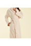 Solid Bamboo Unisex Bathrobe Powder - 5