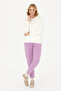 Women's Ecru Hooded Basic Sweatshirt 50271557 -Vr019 - 4