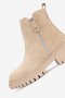 WOMEN'S BEIGE SUEDE GENUINE NATURAL LEATHER NUMBER 36-41 BOOTS & BOOTIES - 6