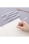 5pcs/set mechanical pencil white simple automatic pencil 0.5/0.7mm for students school supplies... - 6