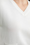 Pocket Detailed V-Neck Knit Sweater - Bone - 5
