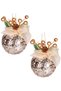 Christmas Ornament, Christmas Ball, Christmas Decorated, Champagne - Set of 2, 10 cm