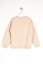 Crew Neck Long Sleeve Beige Color Girls' Sweatshirt - 2