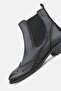 Women's Black Genuine Leather Number 35-41 Short Heel Chelsea Boots & Booties - 7
