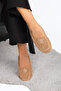 Plush Feather Embroidery Detailed Women's House Shoes Ballet - 2