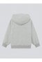 Face Pattern Cotton Children's Zippered Cardigan - Gray Printed Girls Boys Winter Hoodie - 2