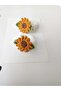 Sunflower Hair Accessory 2-Piece Organic Niche Handmade Rubber Buckle - 2