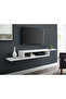 Wall-Mounted Floating TV Stand - 110cm - White