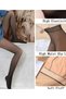 Plush Lined Tights, Opaque High Waist Thermal Elastic Tights, Women's Socks & Hosiery - 2