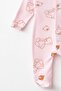 Khaki Baby Girl Teddy Bear Patterned 2-Piece Jumpsuit Set Newborn Outfit 2 Pieces Cotton - 5