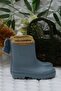 W10290 225 - Tokio Borreguito Ocean Blue, Fur Lined Children's Rain Boots - 2