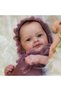 With Cloth Body Painted Doll Kit MRB 18 inch Finished Painted Reborn Doll Parts Sanya Vinyl Kit Cute - 2