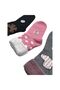 Women's Winter Heart Ribbon Polka Dot Patterned 3-Piece Assortment Curved Towel Socks - 2