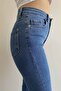 High Waist Recovery Lycra Jeans - Flared Leg Flare Jeans - 4