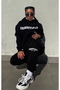 3 Thread New Season Gray Essentials Printed Unisex Tracksuit Set - 2