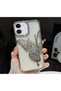 حافظة بنمط الفراشة متوافقة مع هاتف Iphone 12 - 12 Pro، يمكن استخدامها إما شفافة أو لامعة